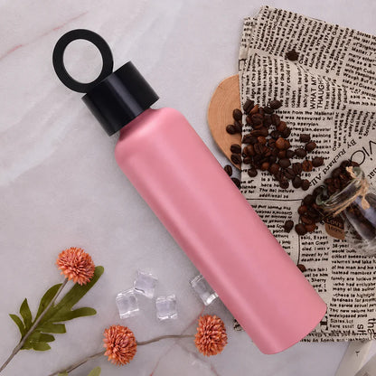 Premium Vacuum Insulated Smart Bottle | Built-in Phone Holder Stand (Leak-Proof)