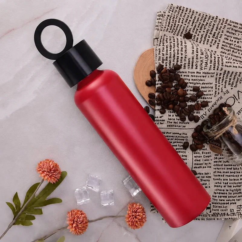 Premium Vacuum Insulated Smart Bottle | Built-in Phone Holder Stand (Leak-Proof)